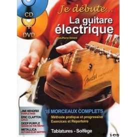JE DEBUTE A LA GUITARE ELECTRIQUE CD+DVD